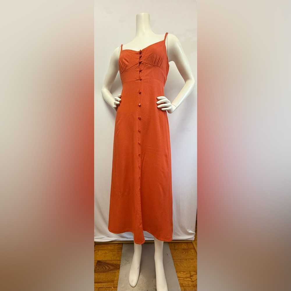 Monteau Vibrant Orange Maxi Dress